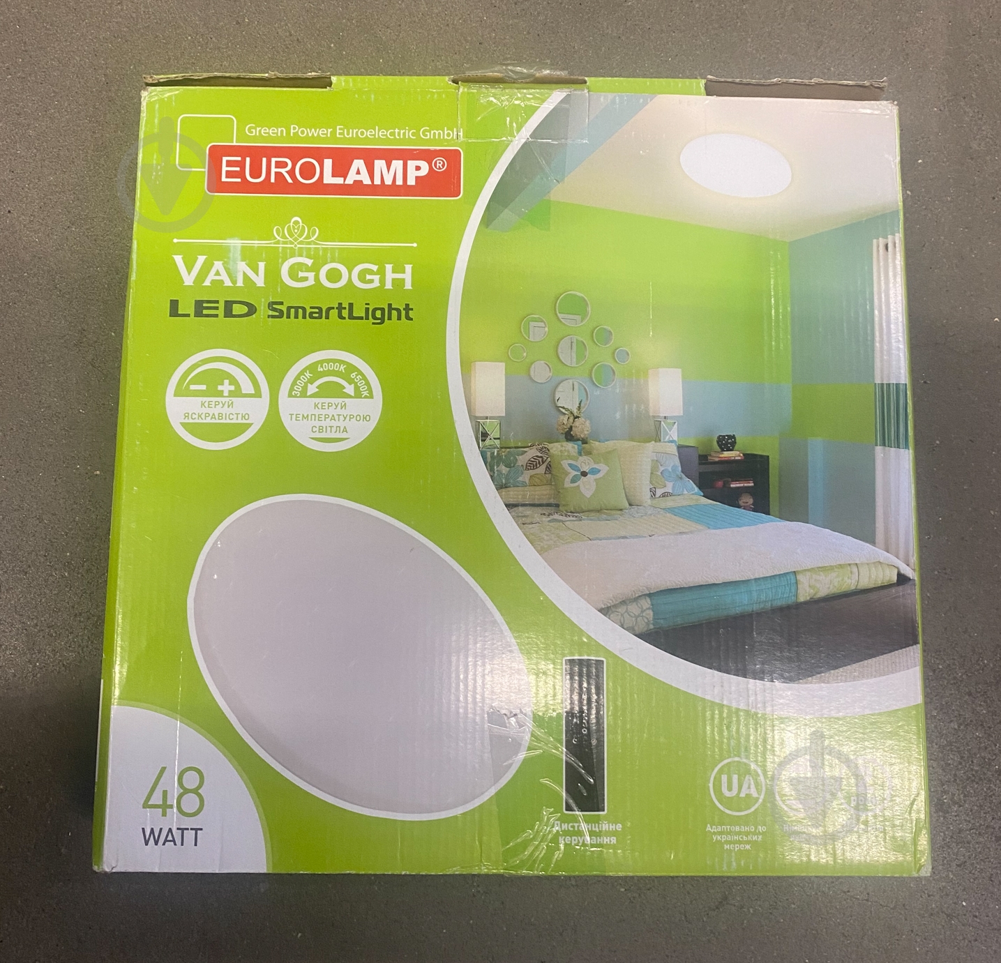 УЦІНКА! світильник світлодіодний Eurolamp Smart Light Van Gogh із пультом ДК 48 Вт білий 3000-6500 К (УЦ №177) - фото 4