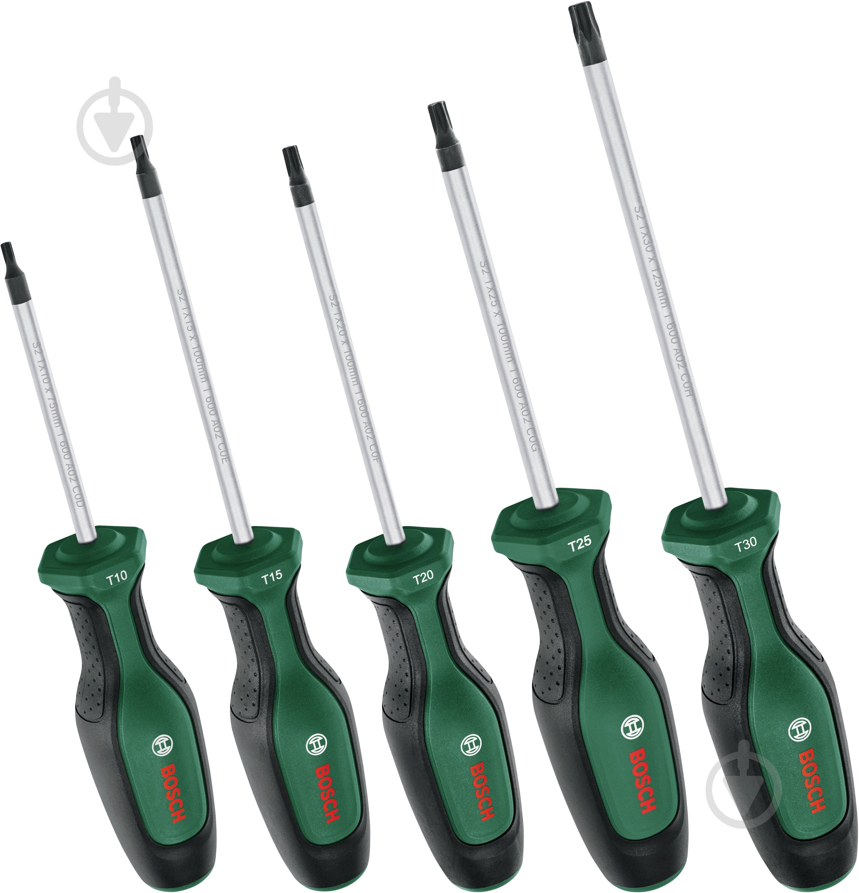 Набор отверток Bosch Torx 5 шт. 1600A02BX6 - фото 1