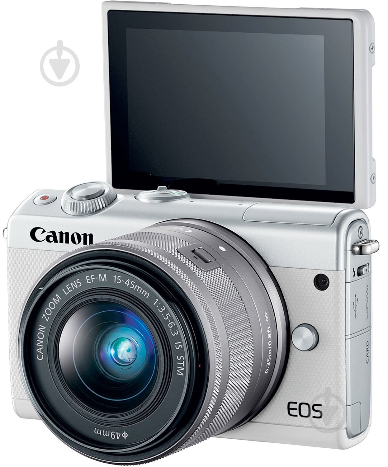 Фотокамера Canon EOS M100 + 15-45 IS STM Kit 2210C048 white - фото 3 Фотокамера Canon EOS M100 + 15-45 IS STM Kit 2210C048 white - фото 3