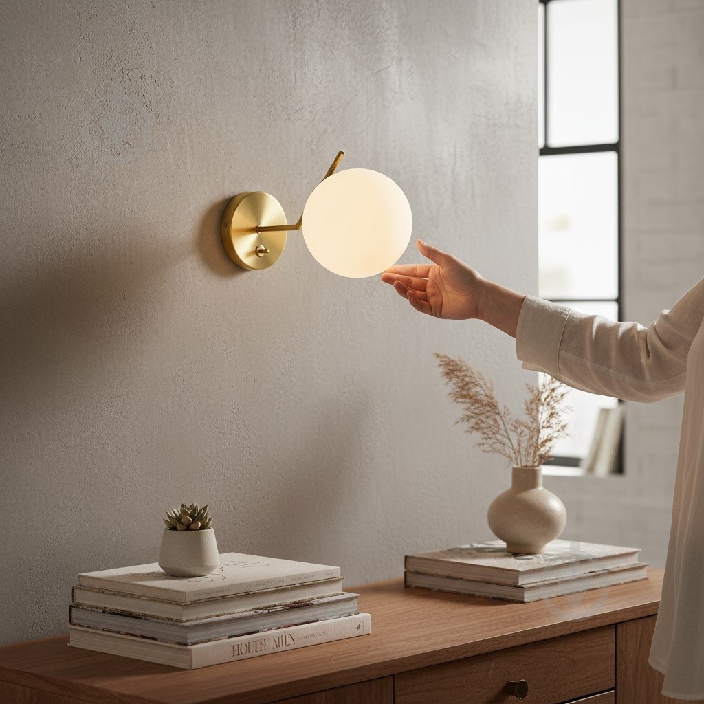 Светильник настенный Sensio Nantes 40 Вт E27 белый/золото ALPL-PL321148W-1 - фото 6 Светильник настенный Sensio Nantes 40 Вт E27 белый/золото ALPL-PL321148W-1 - фото 6