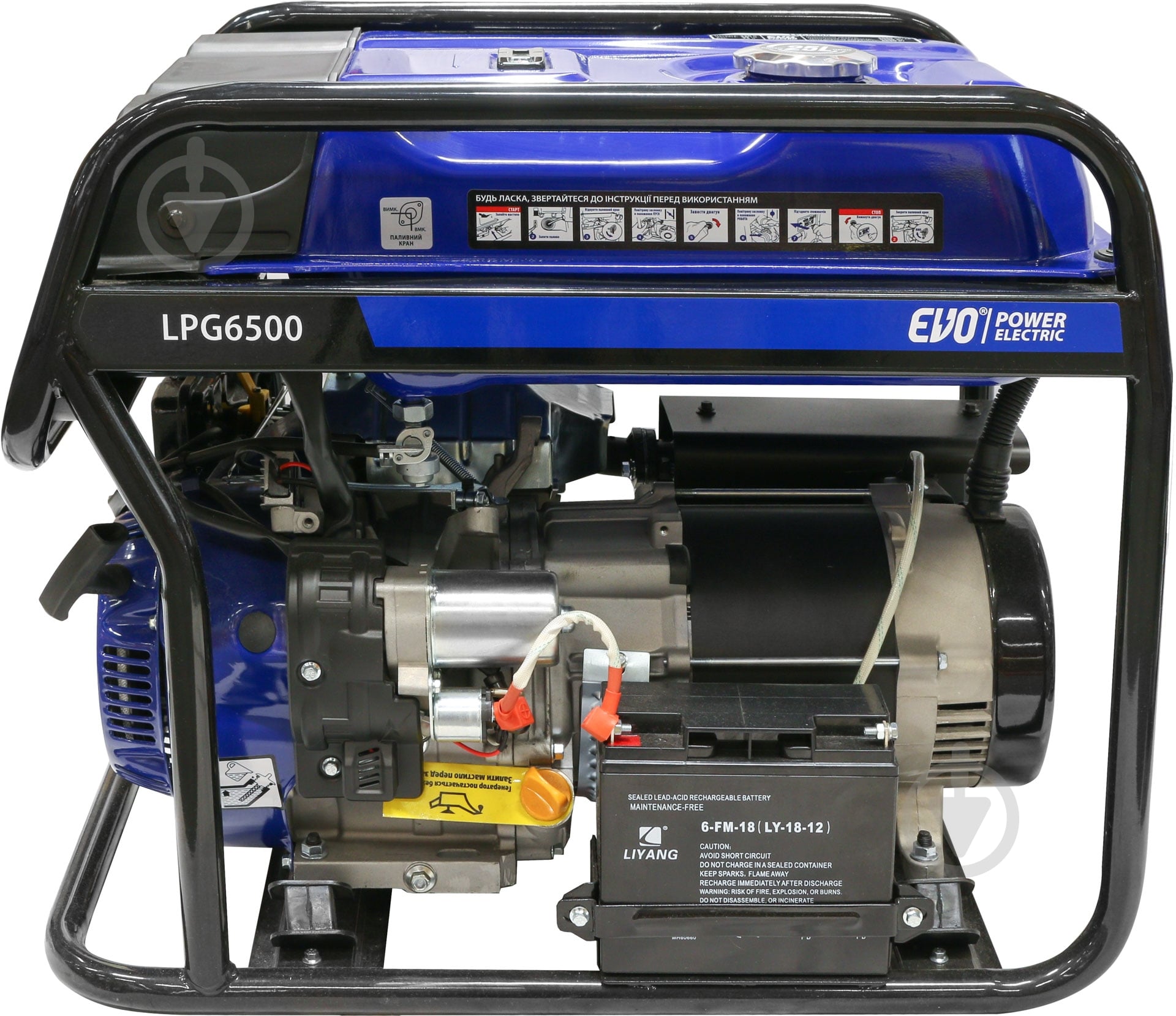 Генератор комбинированный EVO LPG6500 + Инвертор Днестр АС-315 5,5 кВт / 6 кВт 230 В - фото 4 Генератор комбинированный EVO LPG6500 + Инвертор Днестр АС-315 5,5 кВт / 6 кВт 230 В - фото 4