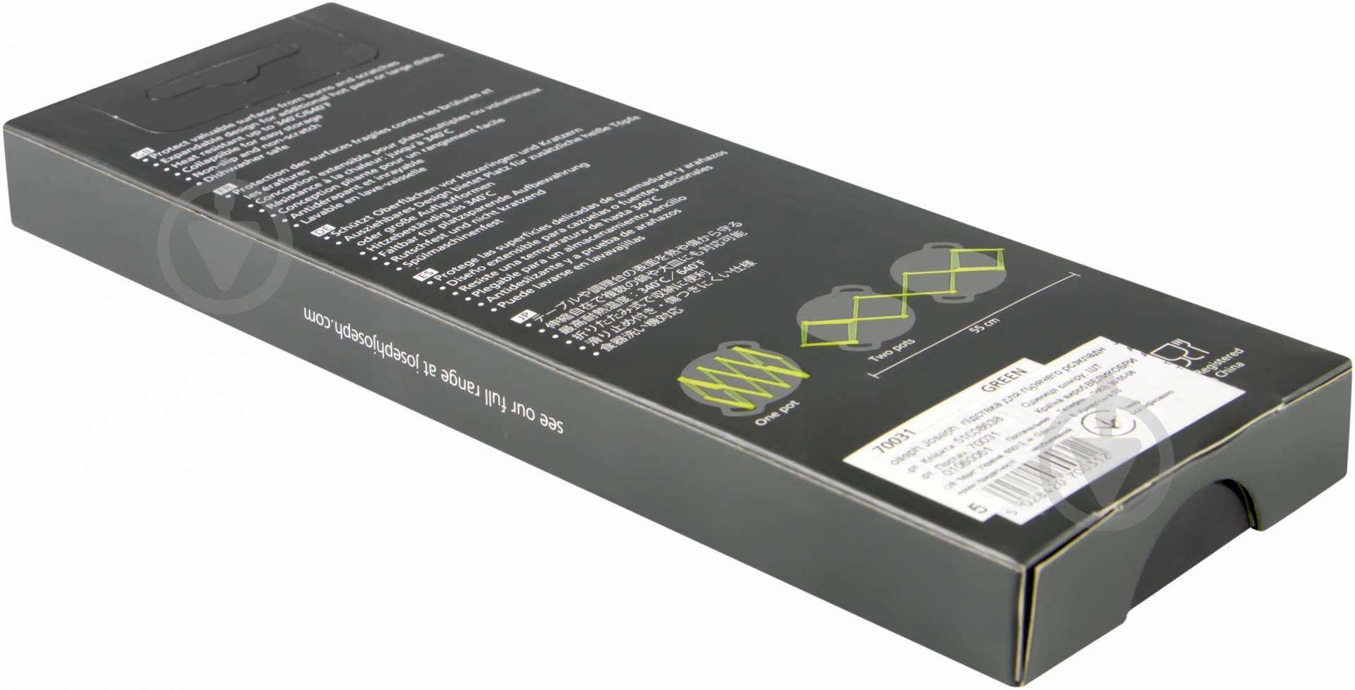 Подставка под горячее Joseph Joseph Stretch 55x14x15 см зеленая - фото 4 Подставка под горячее Joseph Joseph Stretch 55x14x15 см зеленая - фото 4