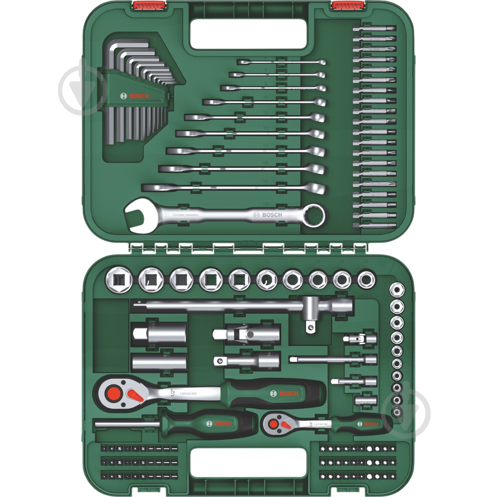 ᐉ Набор инструментов 132 шт. Bosch 1600A02Z9B • Купить в Киеве