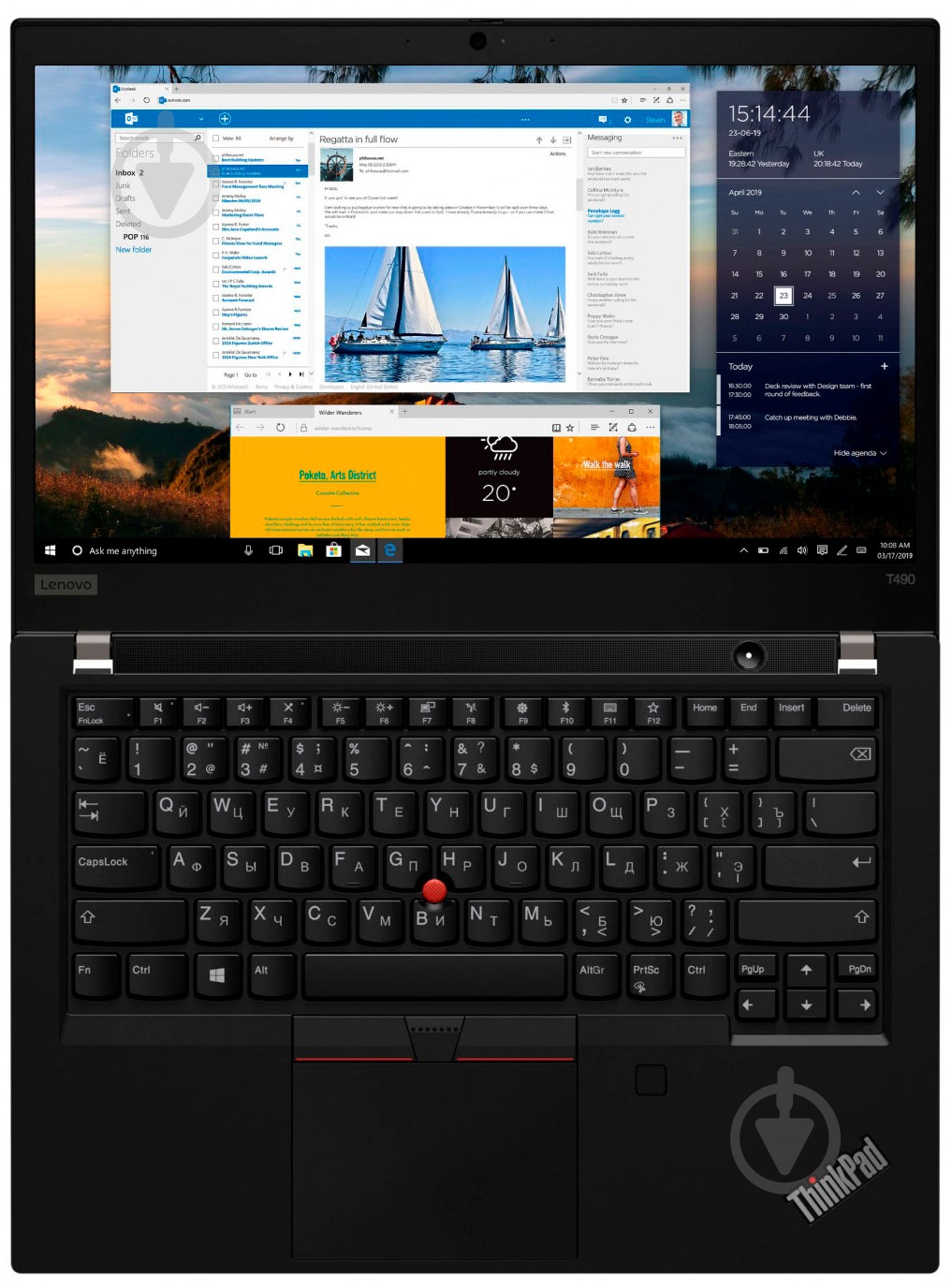 Ноутбук Lenovo ThinkPad T490 14" (20N2006SRT) black - фото 5 Ноутбук Lenovo ThinkPad T490 14" (20N2006SRT) black - фото 5