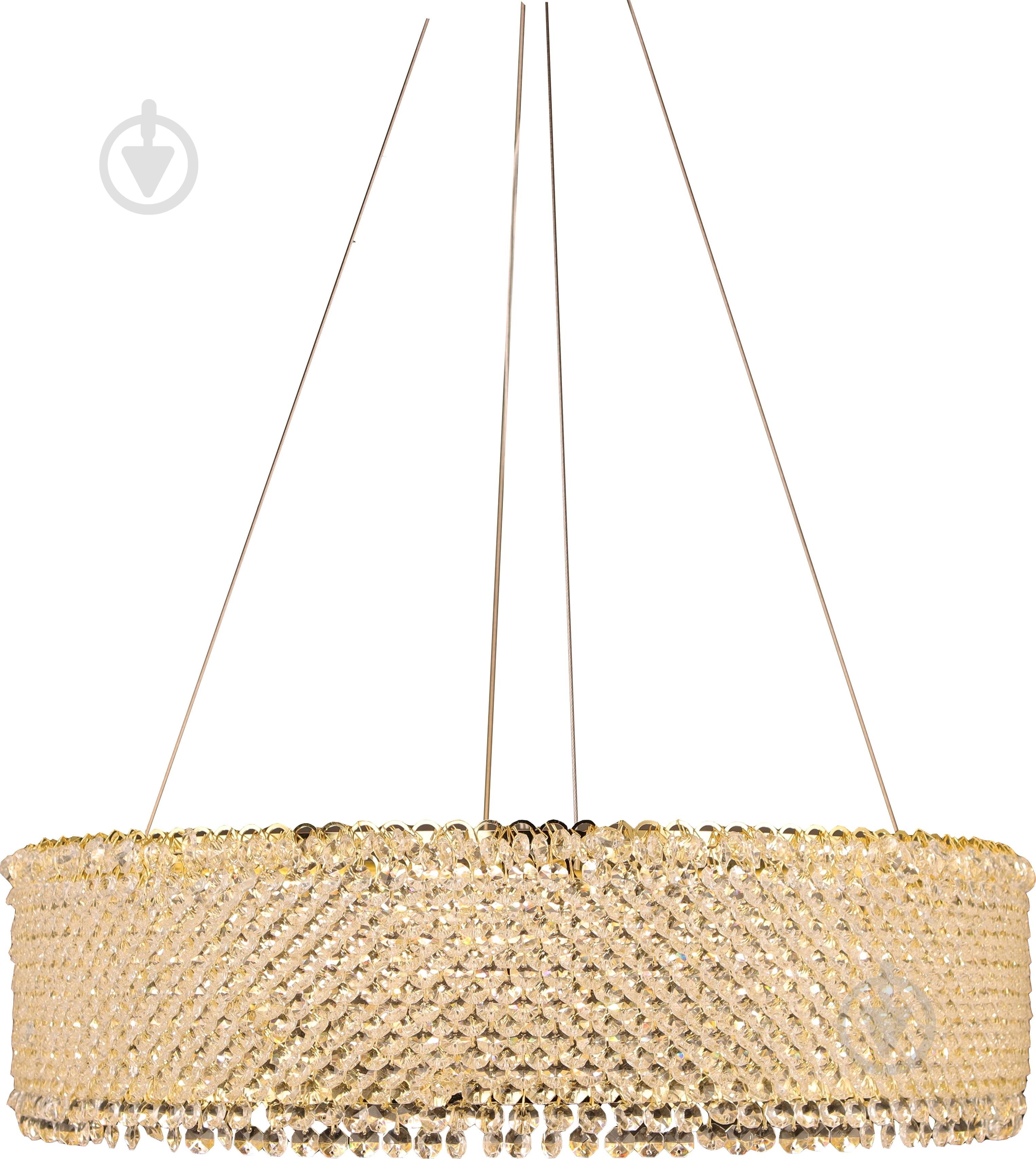 Люстра потолочная Sensio Chateau 6x40 Вт E14 золотой ALPL-PLP275-40 - фото 1