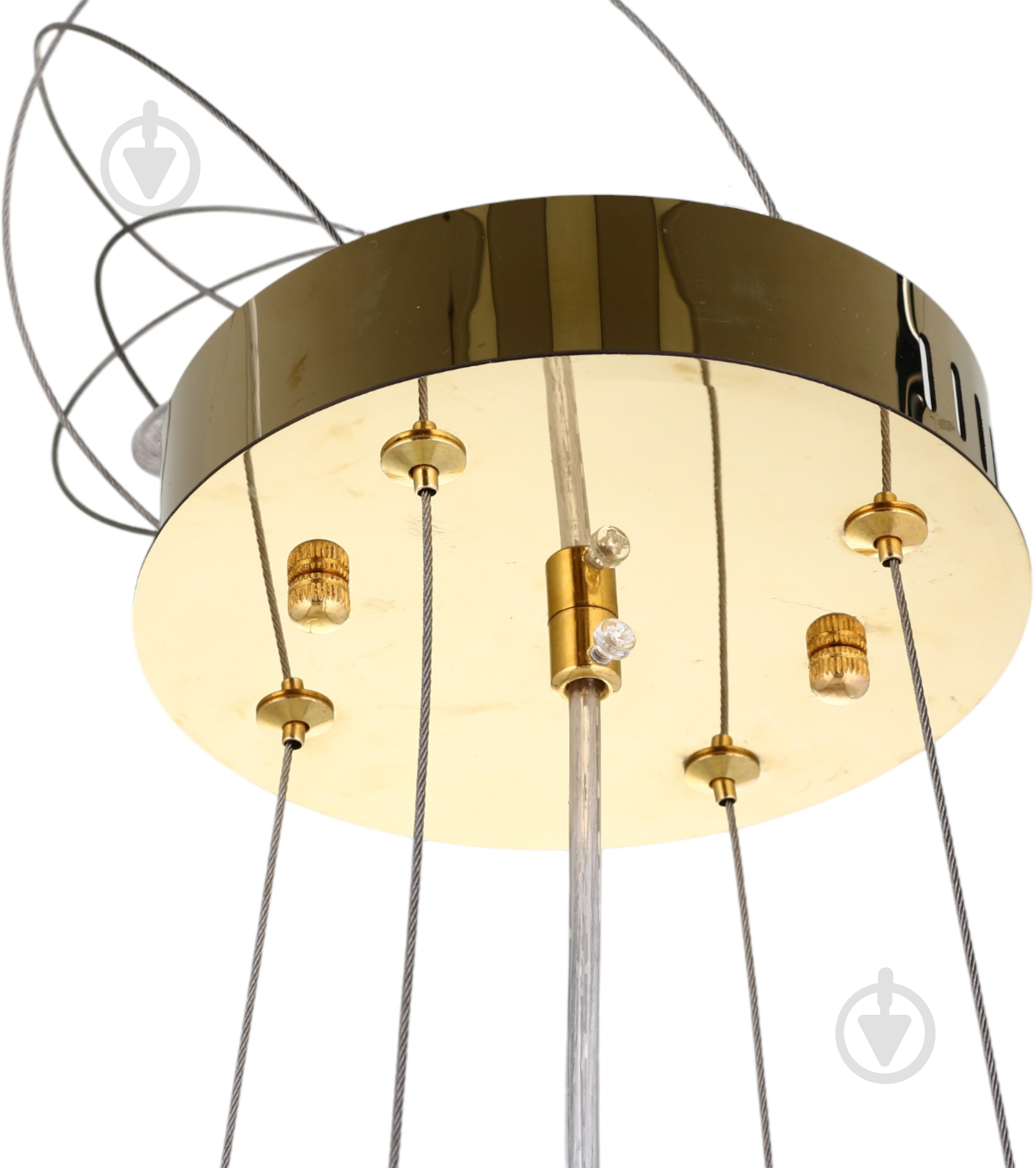 Люстра потолочная Sensio Chateau 6x40 Вт E14 золотой ALPL-PLP275-40 - фото 7