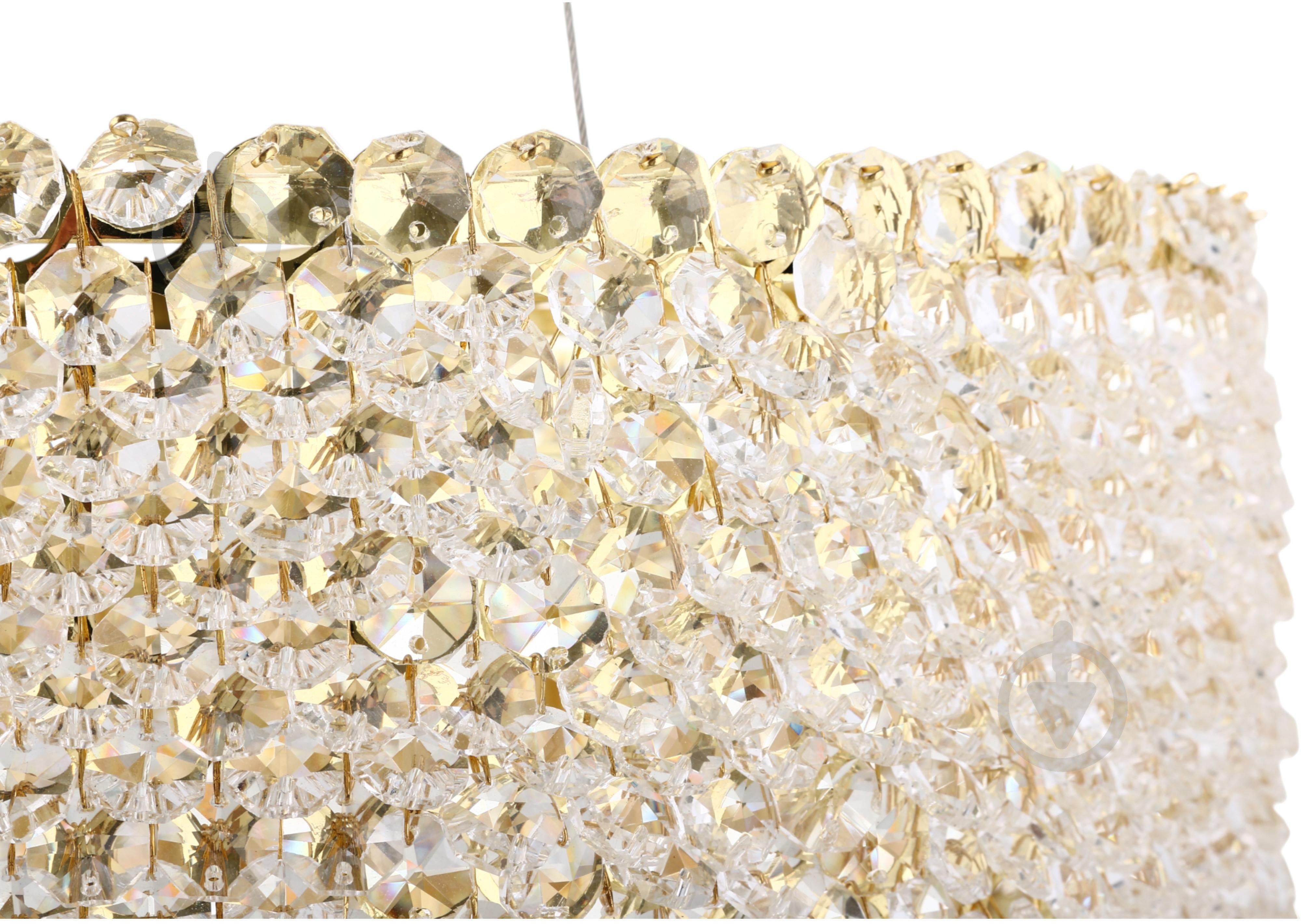 Люстра потолочная Sensio Chateau 6x40 Вт E14 золотой ALPL-PLP275-40 - фото 6