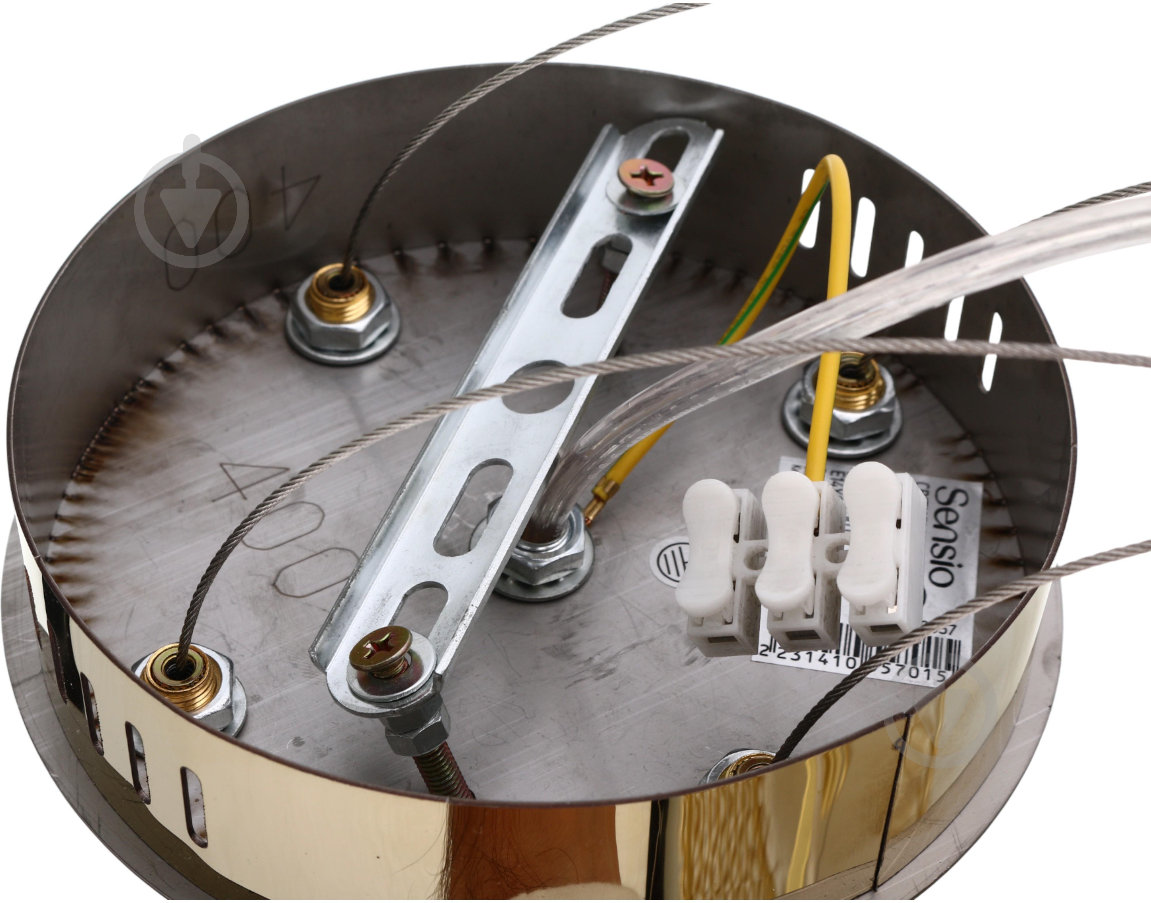 Люстра потолочная Sensio Chateau 6x40 Вт E14 золотой ALPL-PLP275-40 - фото 8