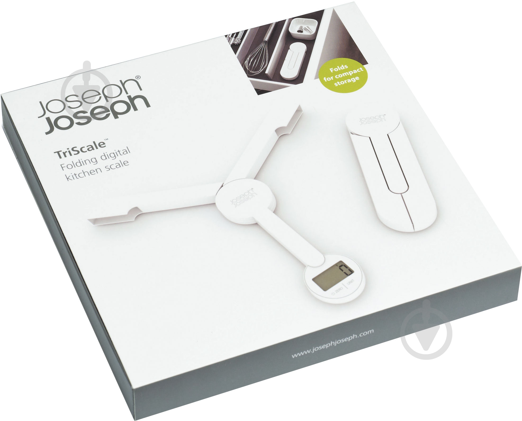 Весы кухонные Joseph Joseph Triscale белые - фото 2