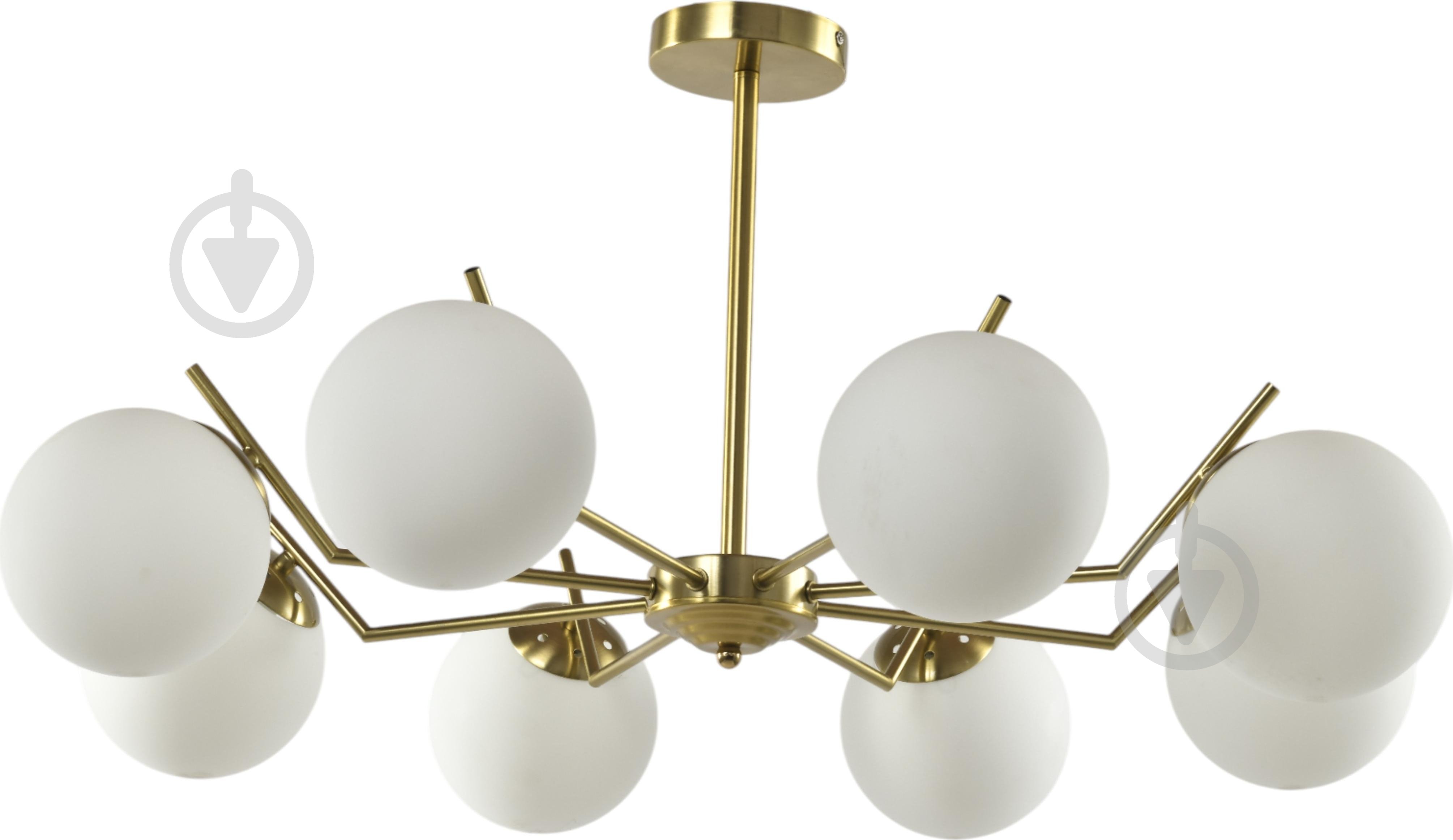 Люстра стельова Sensio Nantes 8x40 Вт E27 білий ALPL-PL321148-8 - фото 1