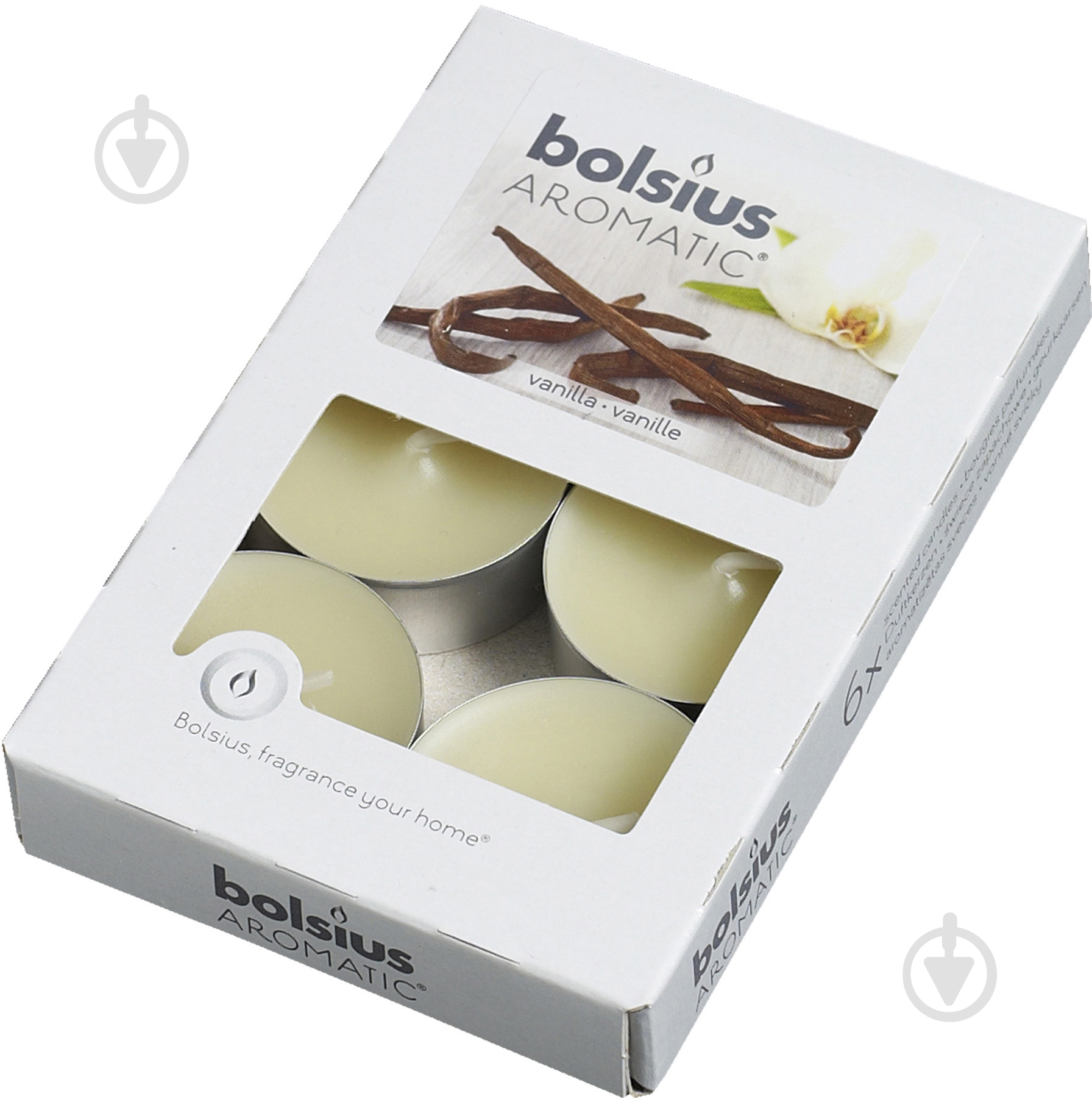 Набор свечей ароматических Bolsius Ваниль 6 шт. - фото 1 Набор свечей ароматических Bolsius Ваниль 6 шт. - фото 1