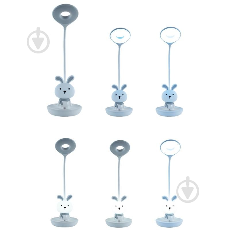 Настільна лампа KITE LED Bunny 2x2,5 Вт білий K24-492-1-1 - фото 4 Настільна лампа KITE LED Bunny 2x2,5 Вт білий K24-492-1-1 - фото 4