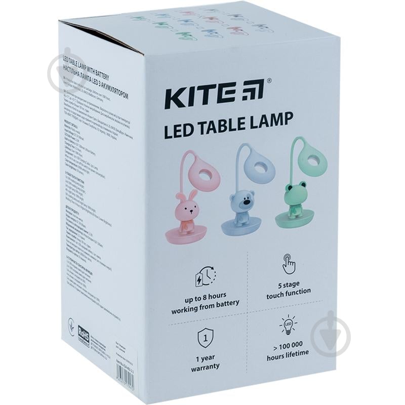 Настільна лампа KITE LED Bunny 2x2,5 Вт білий K24-492-1-1 - фото 5 Настільна лампа KITE LED Bunny 2x2,5 Вт білий K24-492-1-1 - фото 5
