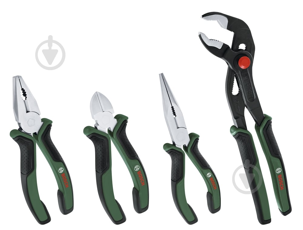Набор Bosch плоскогубцев 4 шт. 1600A02W7K - фото 1 Набор Bosch плоскогубцев 4 шт. 1600A02W7K - фото 1