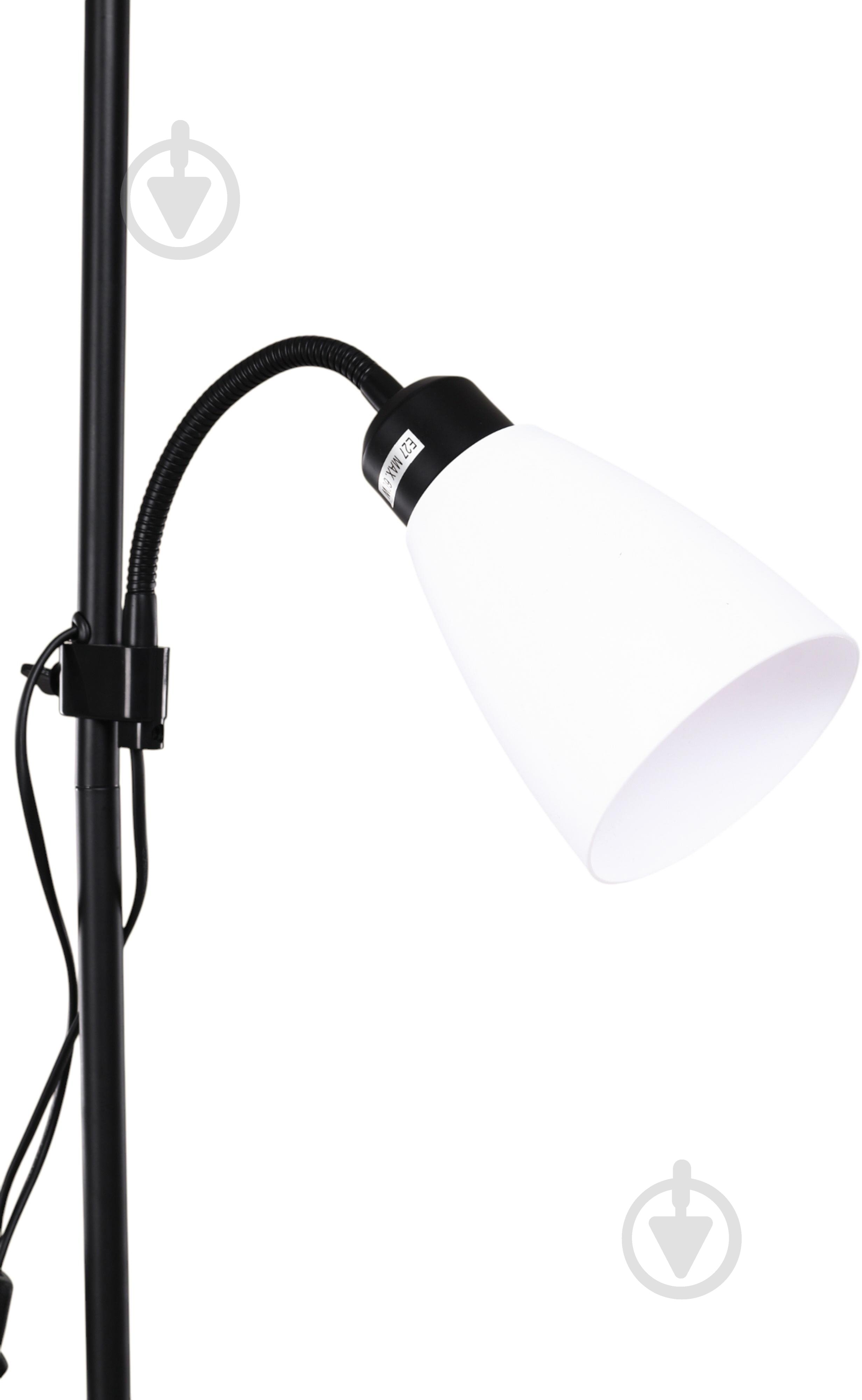 Торшер Sensio Monte-Carlo 60 Вт E27 черный с белым ALPL-TN028BL - фото 6