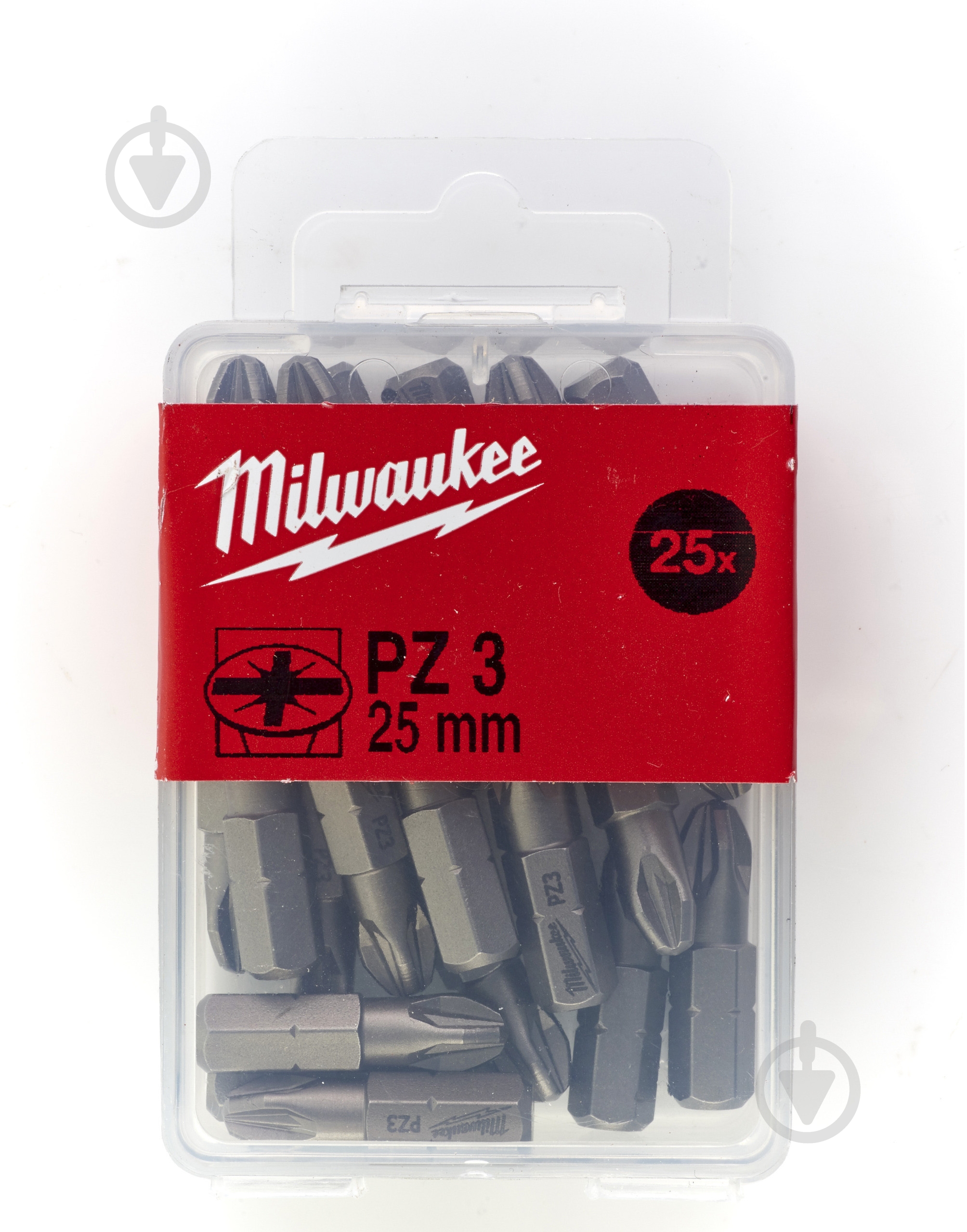 Бита Milwaukee PZ3 25 шт. 4932399591 - фото 1 Бита Milwaukee PZ3 25 шт. 4932399591 - фото 1