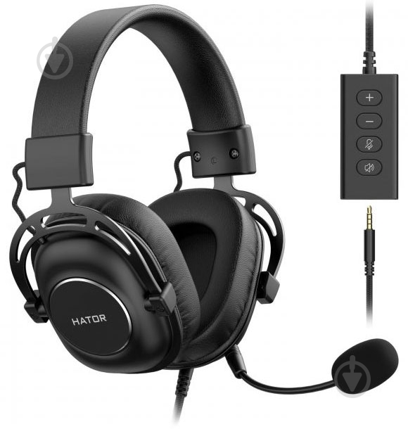 Гарнитура Hator Hypergang 7.1X USB black (HTA-844) - фото 2
