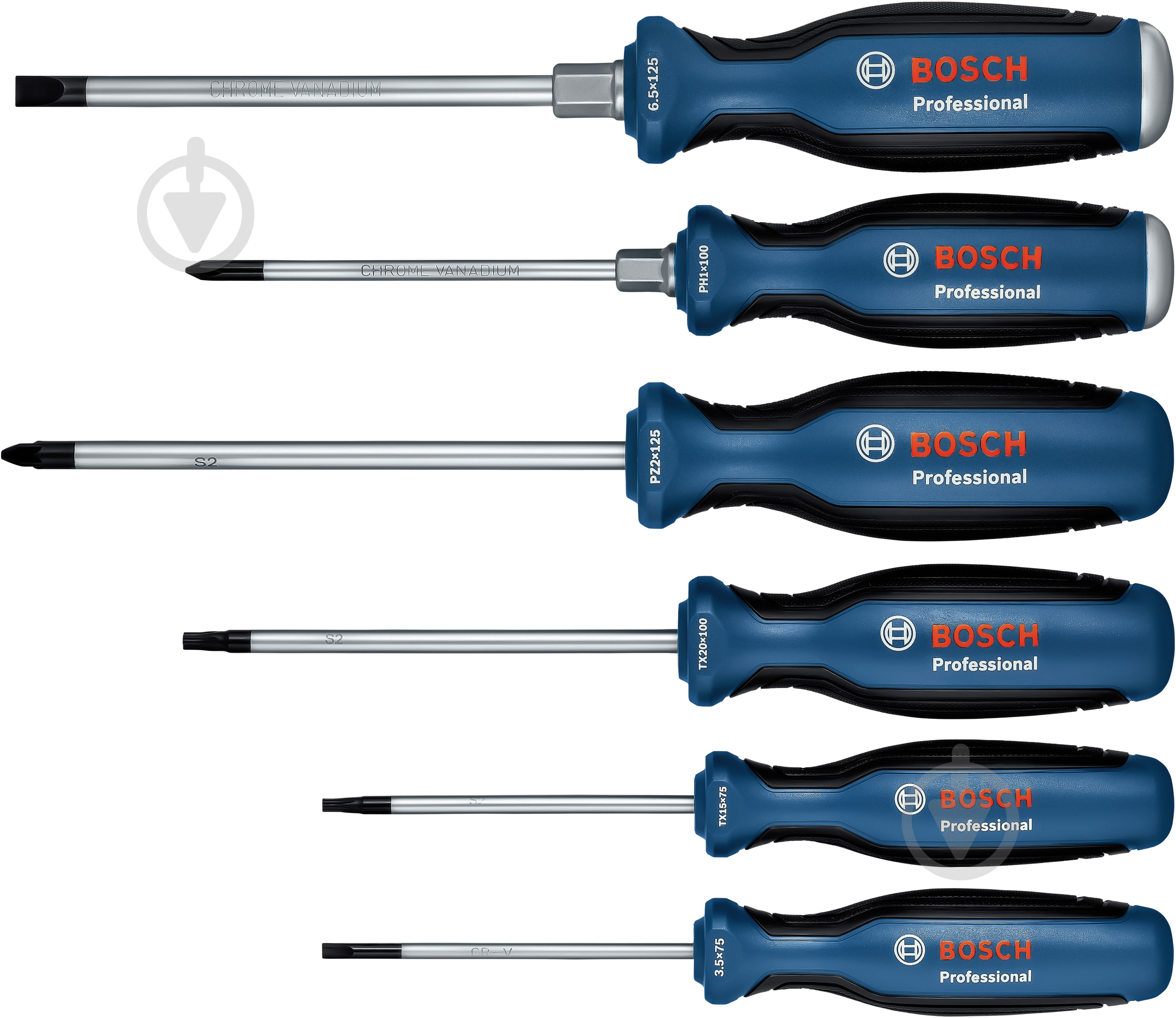 ᐉ Набор отверток Bosch Professional 6 шт. SL/PH/PZ/TX (1600A02CV3