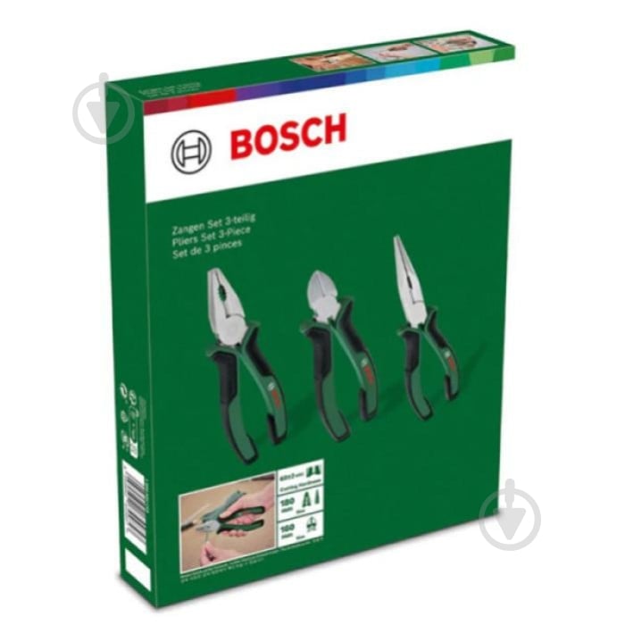 Набор Bosch плоскогубцев 3 шт. 1600A02C0S - фото 5
