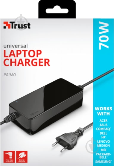 Блок питания Trust TRUST Xumo 70W Laptop Charger - фото 5