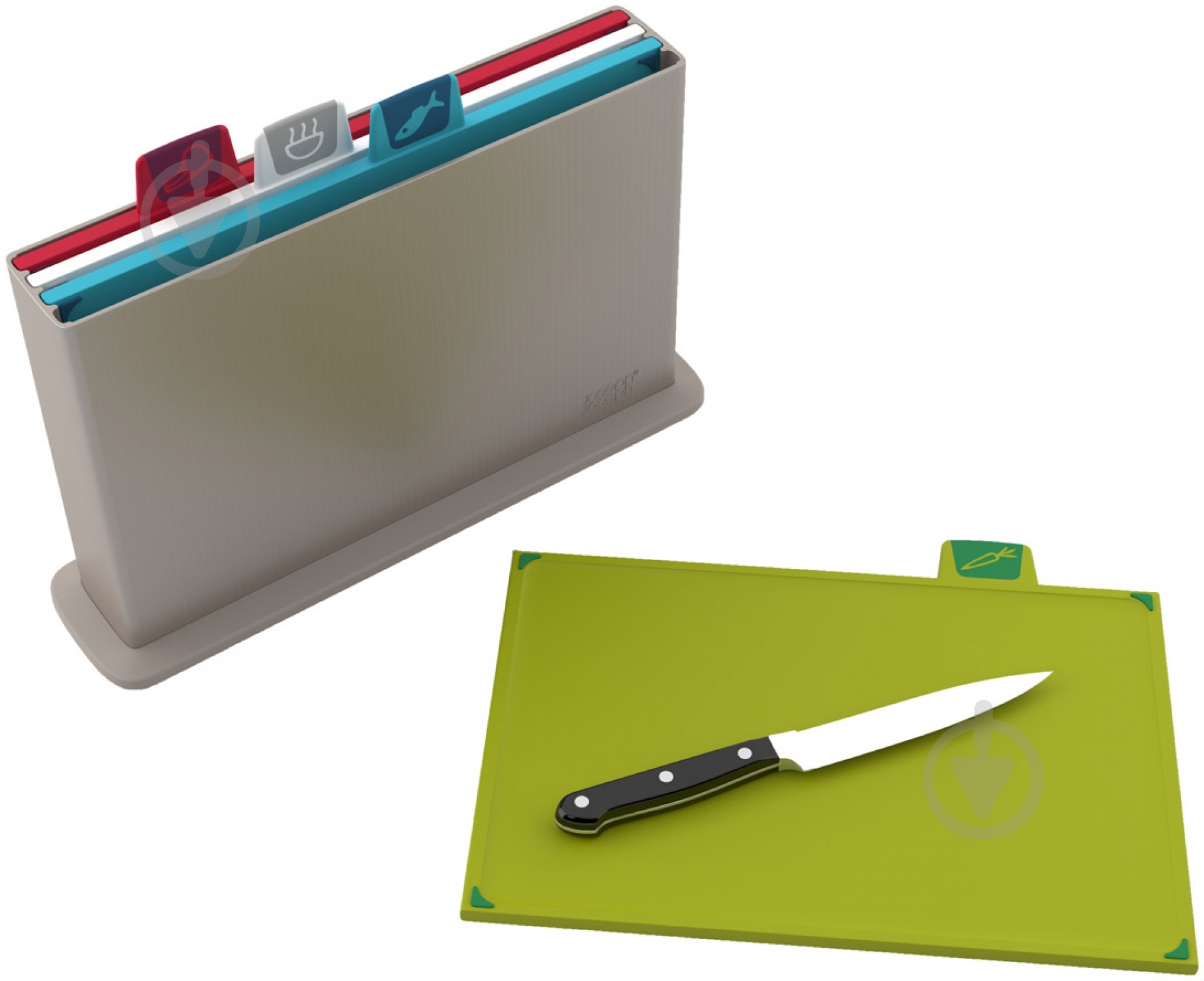 Набор досок разделочных Joseph Joseph Index с подставкой 33х23,5 см 5 предметов - фото 1 Набор досок разделочных Joseph Joseph Index с подставкой 33х23,5 см 5 предметов - фото 1