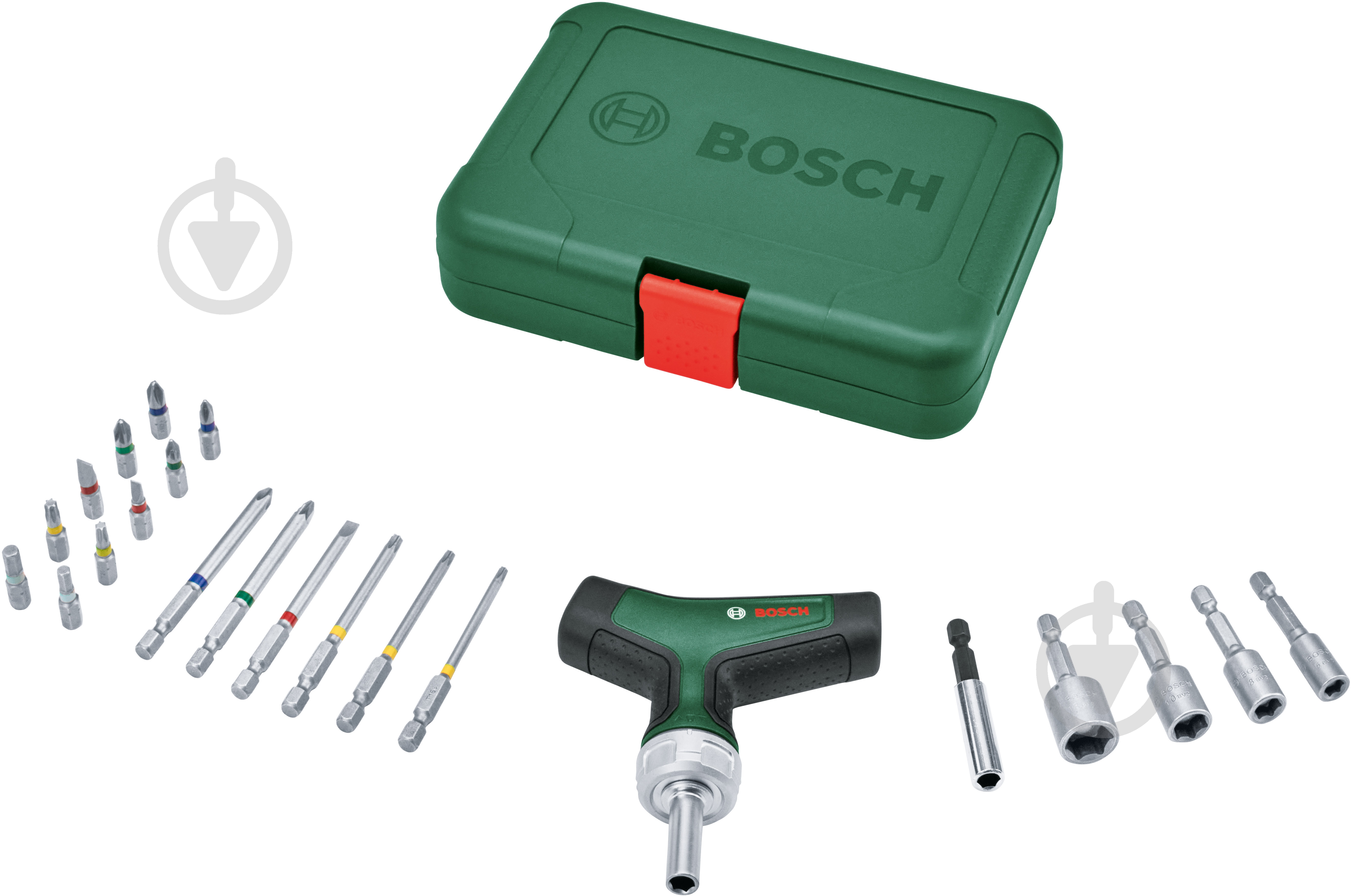 BOSCH 121221252 １２本セット ᐉ Набор отверток Bosch с трещоткой Т-образная рукоятка 22 шт