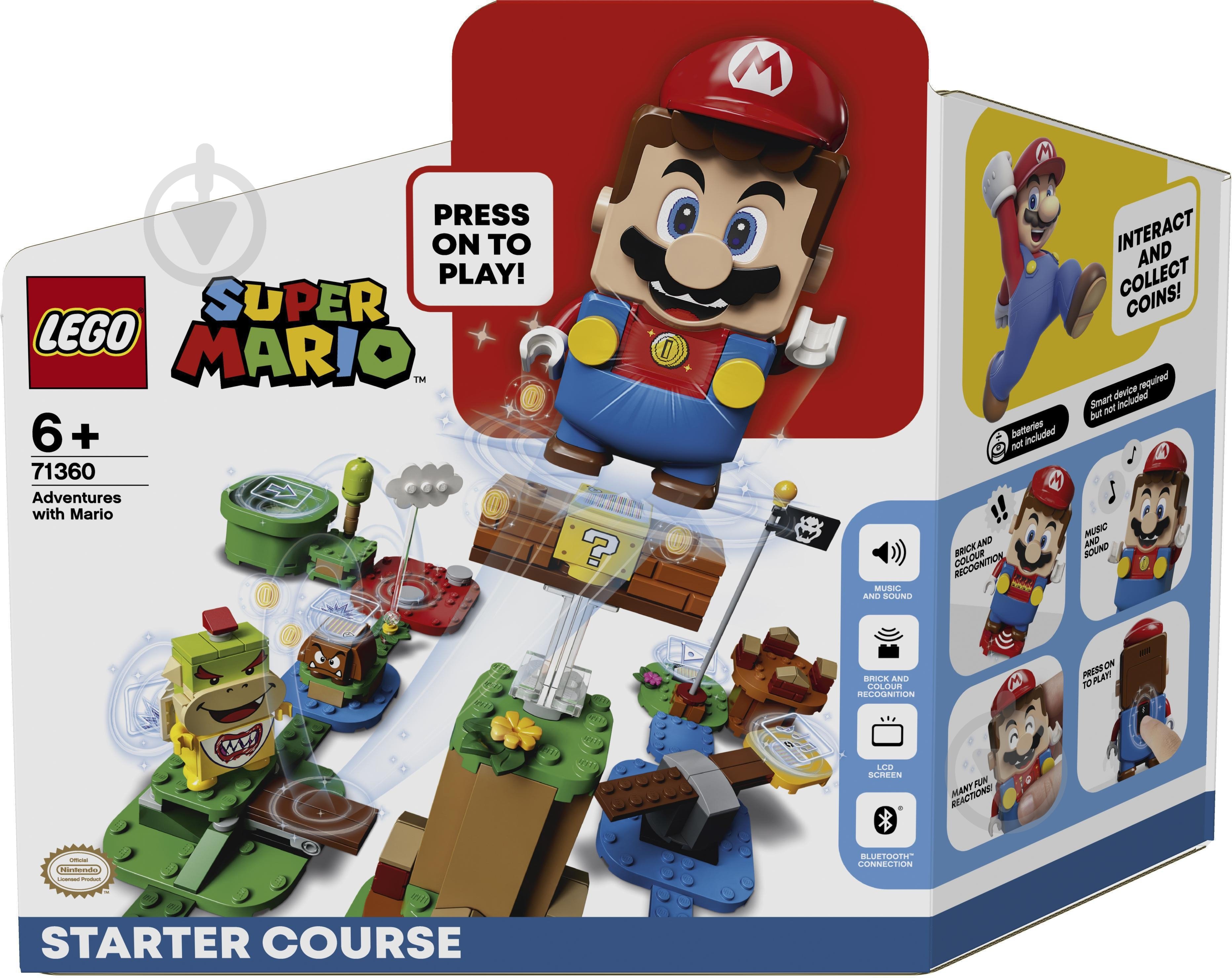 Конструктор LEGO Super Mario Пригоди з Маріо. Стартовий набір 71360 - фото 1