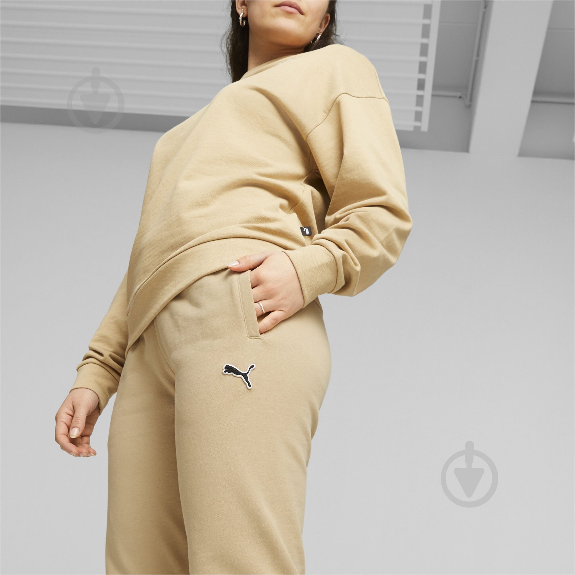 Брюки Puma BETTER ESSENTIALS PANTS CL FL 67680584 р. XL бежевый - фото 5