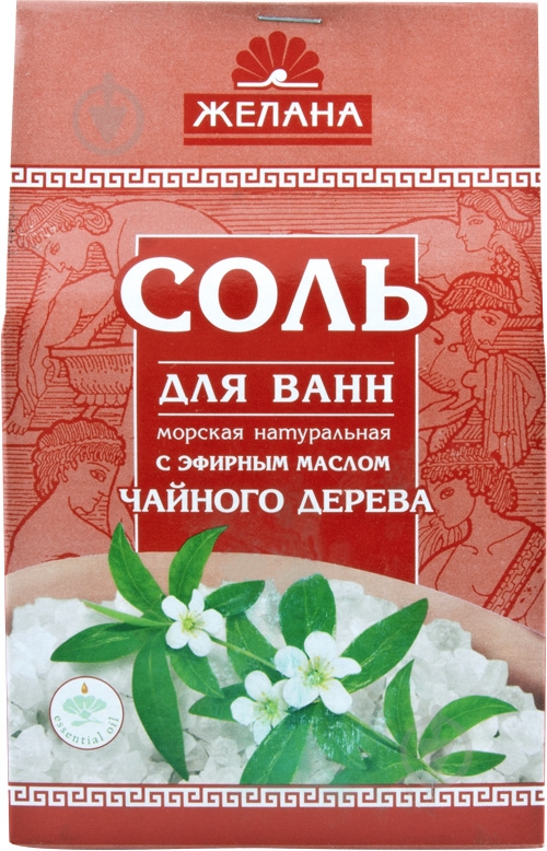 Сіль для ванни Желана з ефірною олією чайного дерева 500 г - фото 1