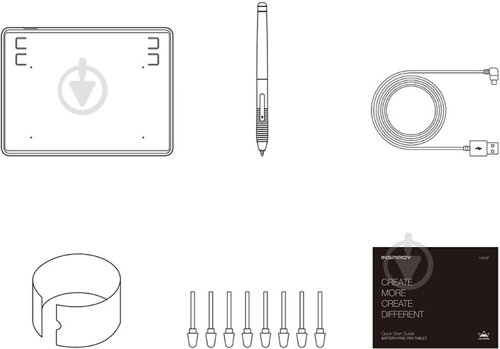 Планшет графічний Huion Inspiroy H430P - фото 6