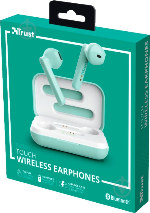 Наушники Trust Primo Touch True Wireless Mic Mint (23781) - фото 7