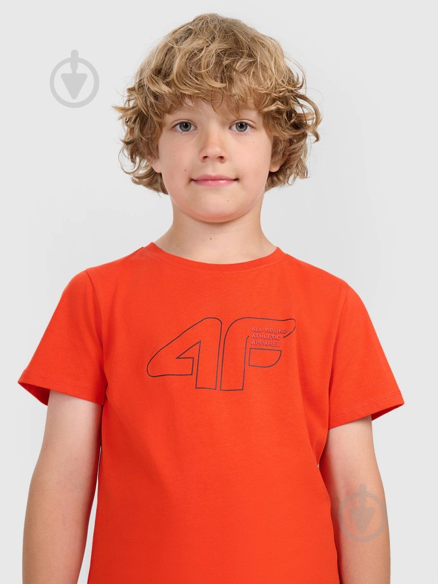Футболка 4F TSHIRT M2417 4FJWAW25TTSHM2417-62S р.140 помаранчевий - фото 3