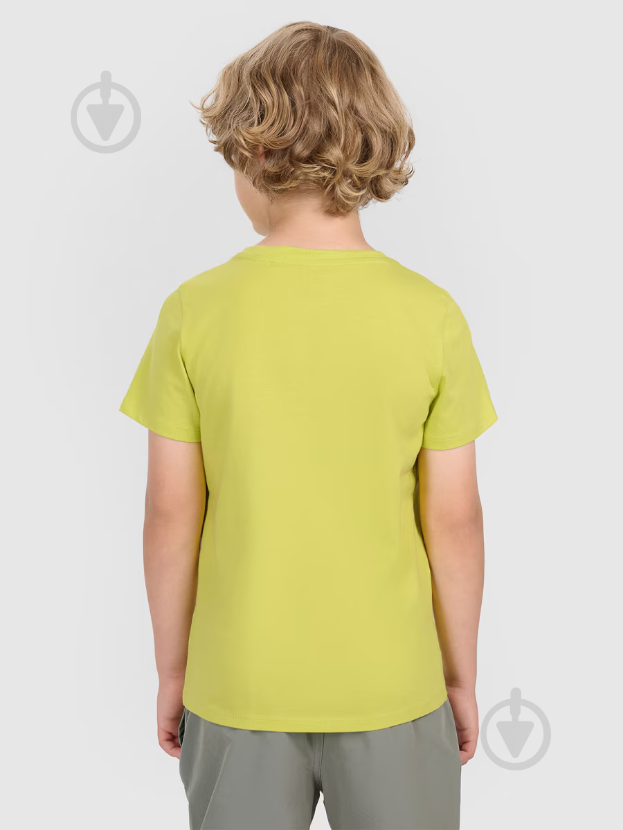 Футболка 4F TSHIRT M2417 4FJWAW25TTSHM2417-72S р.152 жовтий - фото 2