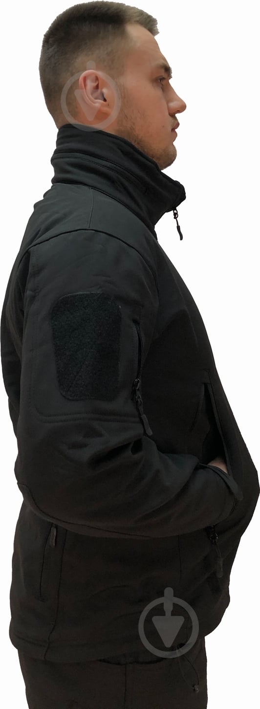 Куртка мужская демисезонная ESDY тактические SOFTSHELL TACTIC 02 р.S черная - фото 7