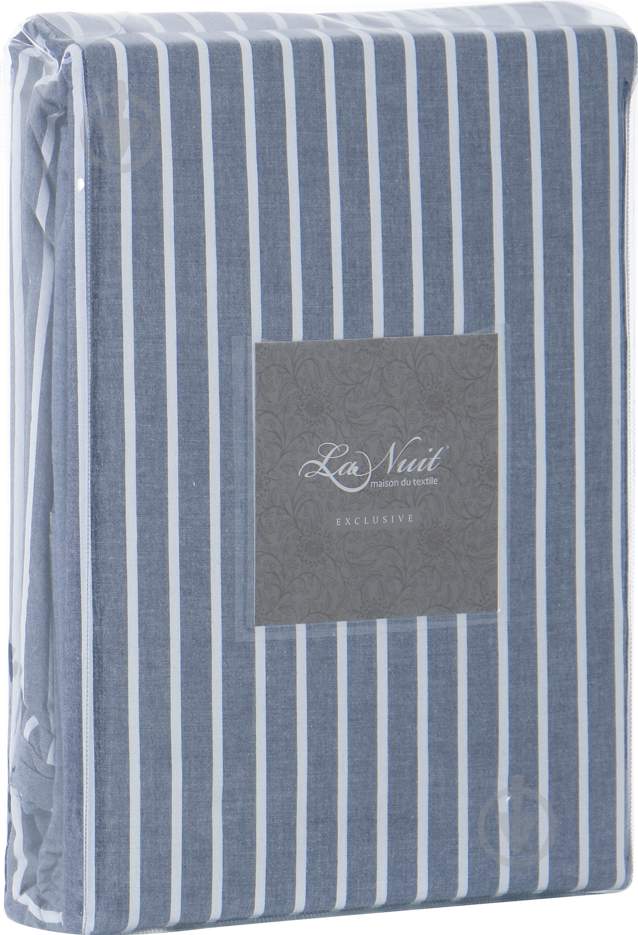 Комплект постельного белья Stonewash blue 2,0 в полоску La Nuit - фото 6