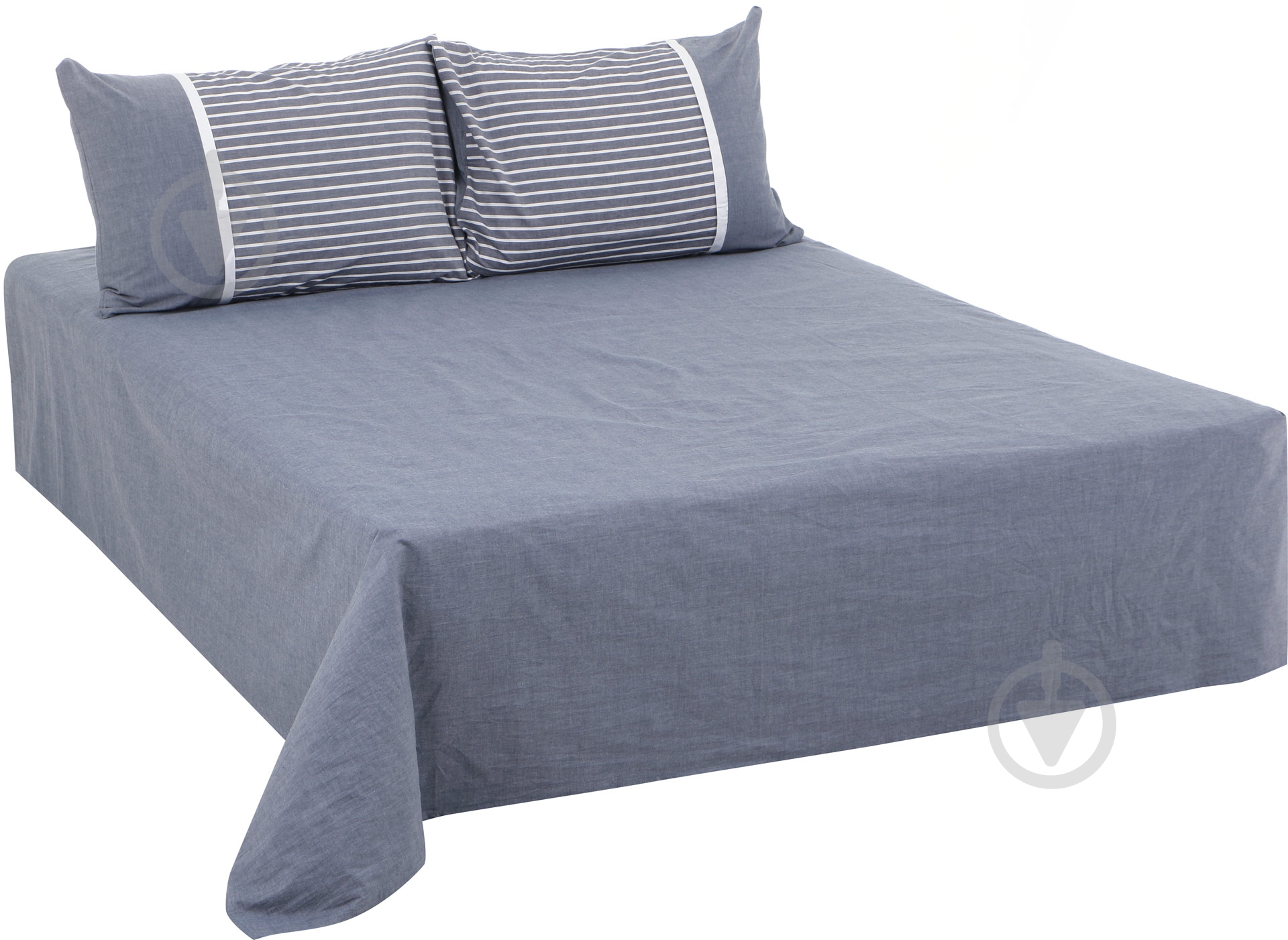 Комплект постельного белья Stonewash blue 2,0 в полоску La Nuit - фото 2