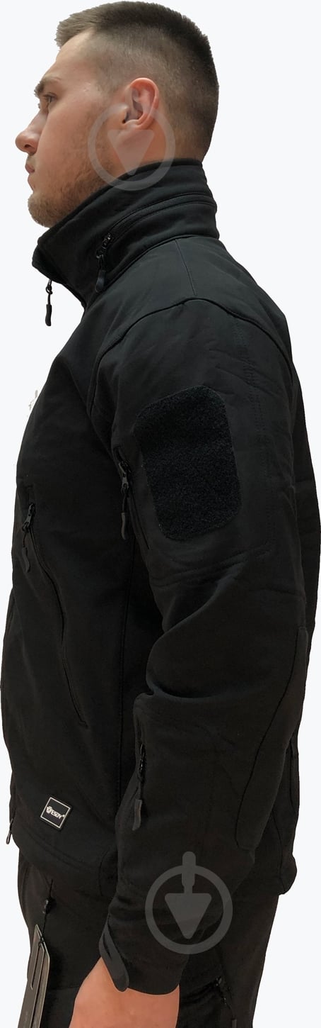Куртка чоловіча демісезонна ESDY тактичні SOFTSHELL TACTIC 02 р.M чорна - фото 3 Куртка чоловіча демісезонна ESDY тактичні SOFTSHELL TACTIC 02 р.M чорна - фото 3