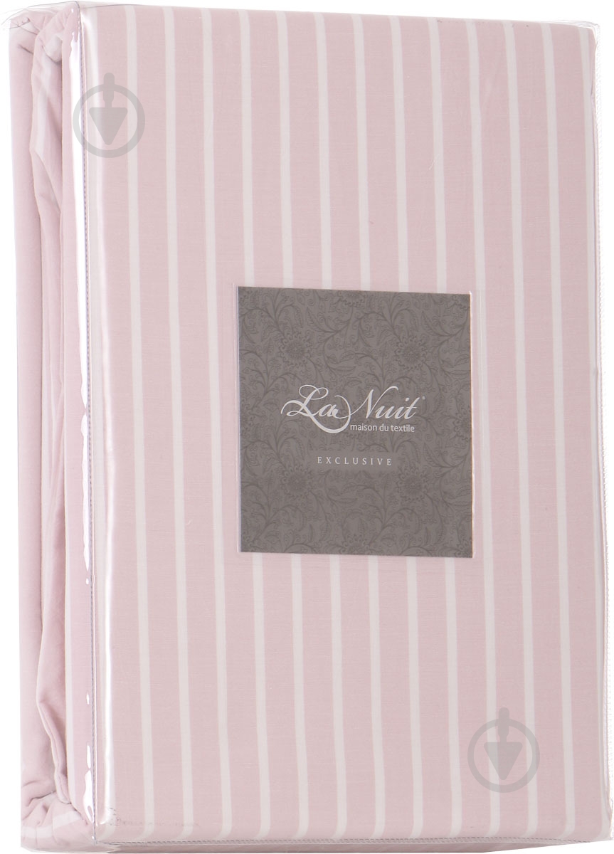 Комплект постельного белья Stonewash pink 2,0 в полоску La Nuit - фото 6