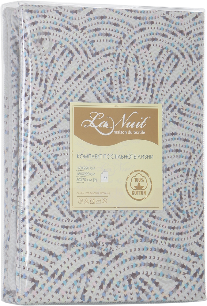 Комплект постельного белья Lily 1,5 бело-фиолетовый La Nuit - фото 6