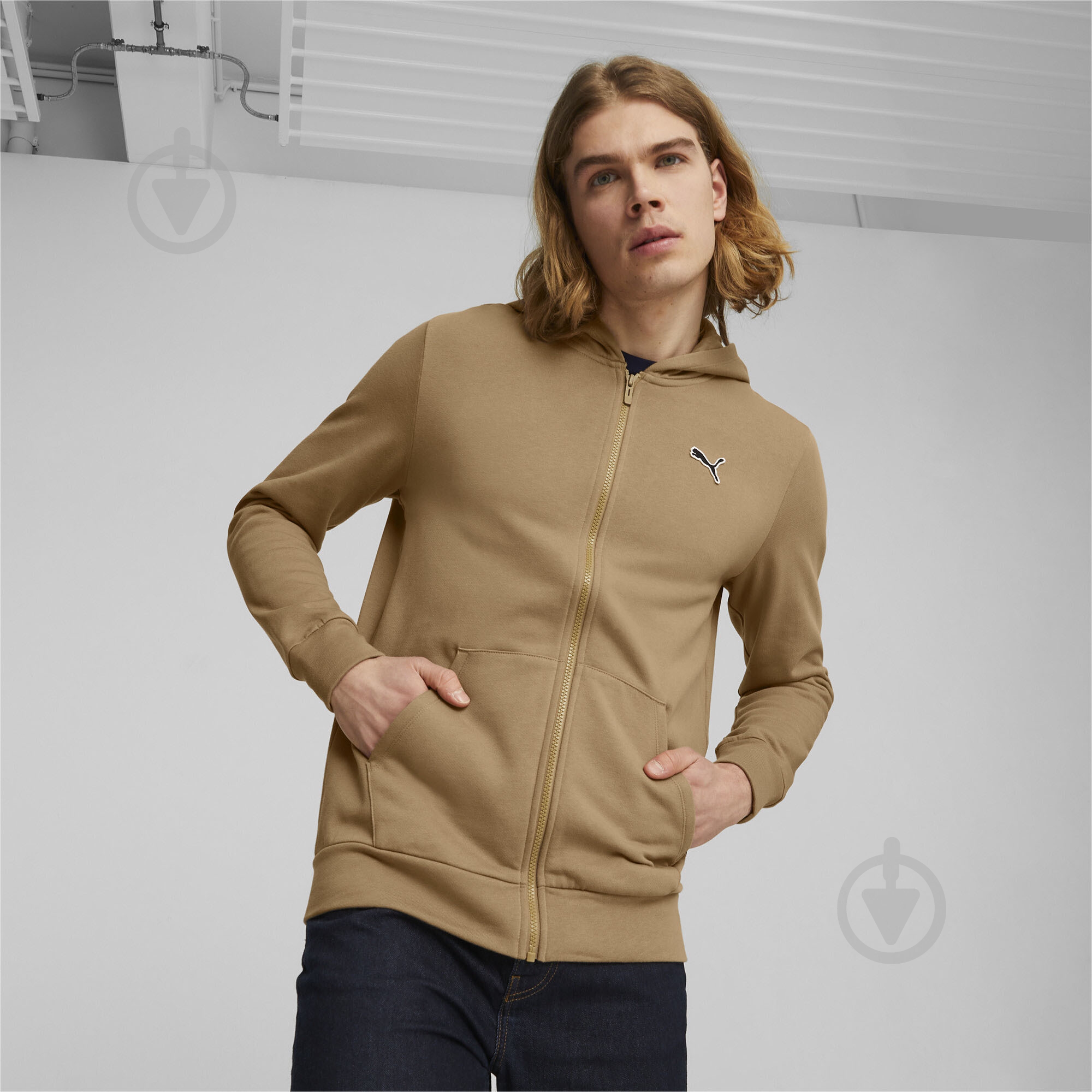 Джемпер Puma BETTER ESSENTIALS FULL-ZIP HOODIE FL 67681585 р.2XL коричневий - фото 3