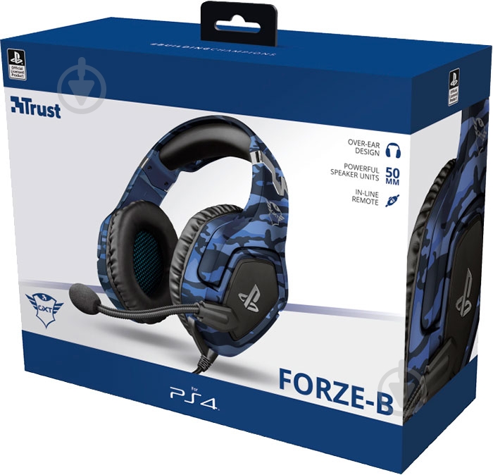 Гарнитура Trust GXT 488 FORZE-B PS4 blue (23532) - фото 5