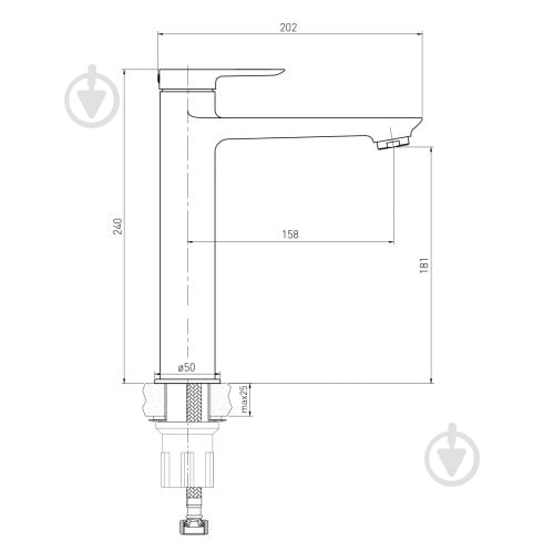 Смеситель для умывальника VOLLE LIBRA 1521.010204 - фото 2