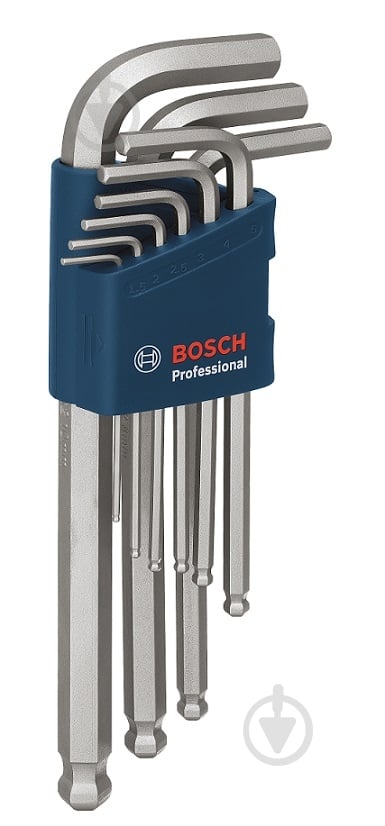 Набор ключей шестигранных Bosch Professional 9 шт. 1600A01TH5 - фото 1