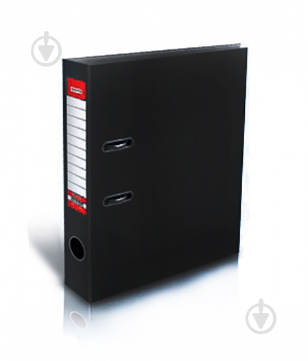 Папка-регистратор А4 5 см чорна Optima O35405-01 - фото 1