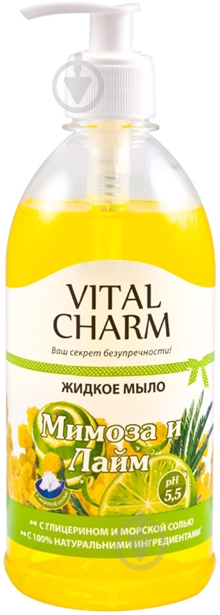 Мыло жидкое Vital Charm Мимоза и лайм 500 мл - фото 1