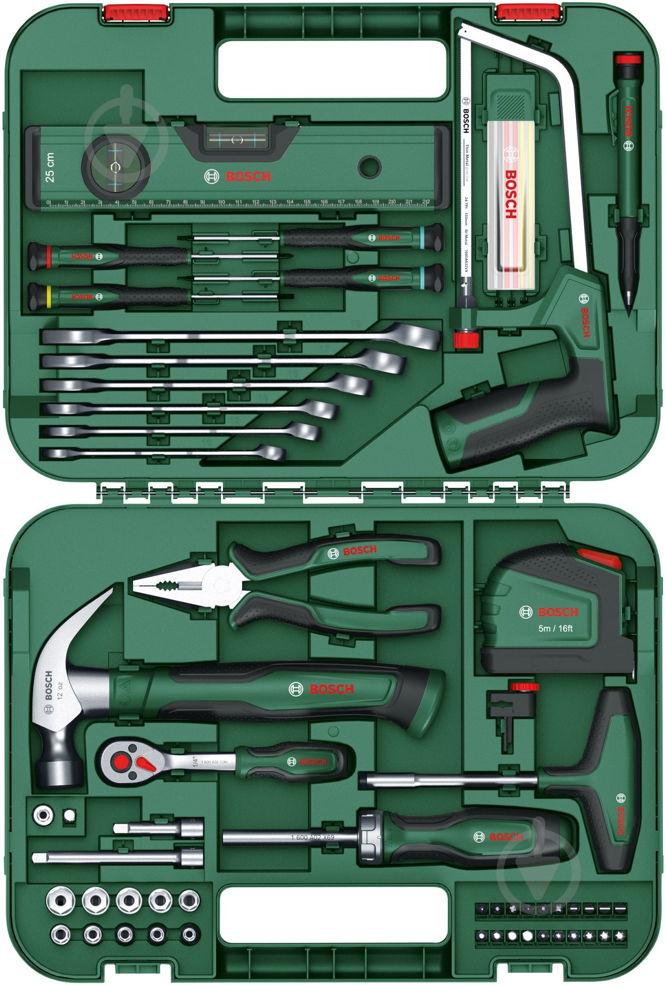 Набор ручного инструмента Bosch 64 шт. 1600A02ZB3 - фото 2 Набор ручного инструмента Bosch 64 шт. 1600A02ZB3 - фото 2