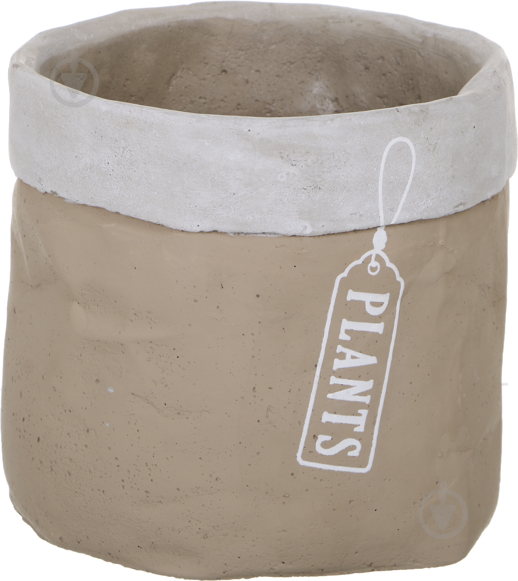 Ваза бетонная Luna 15,5х15 см 15 см бежевая - фото 1 Ваза бетонная Luna 15,5х15 см 15 см бежевая - фото 1