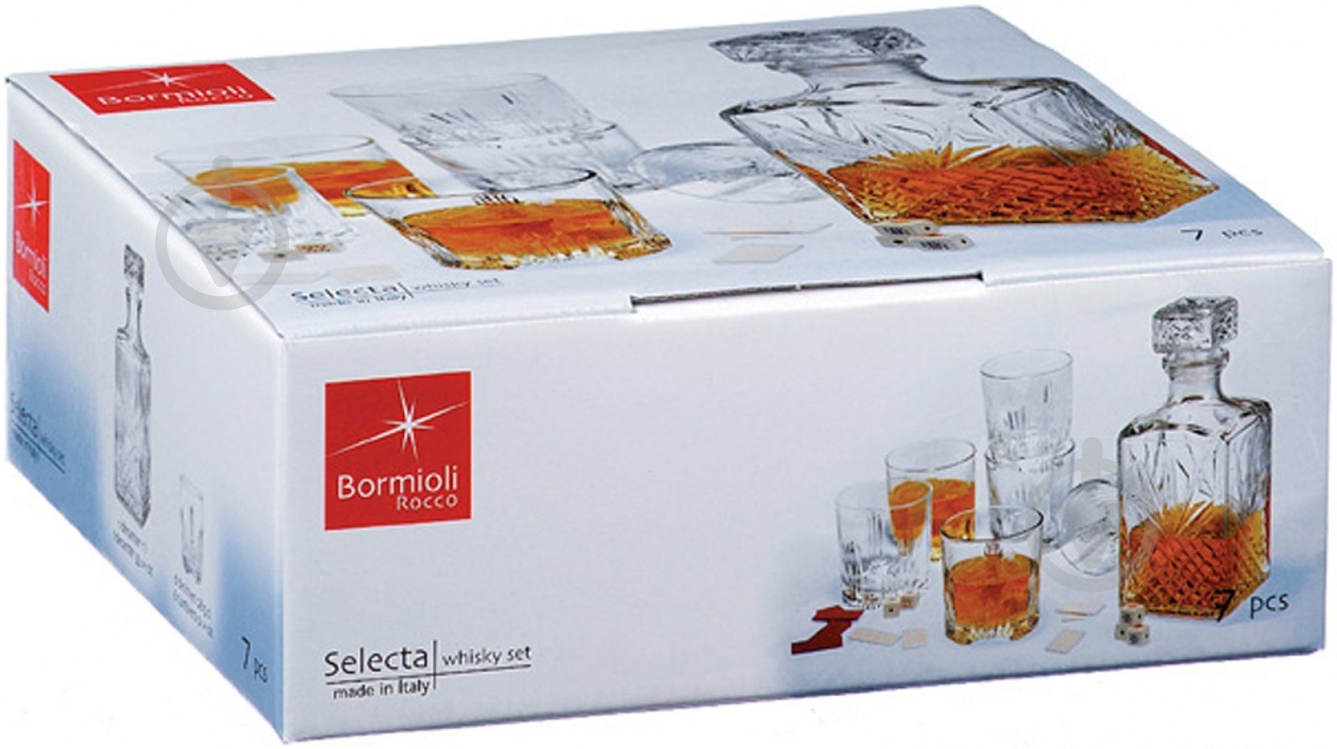 Набір для віскі Bormioli Rocco Selecta 7 предметів - фото 3 Набір для віскі Bormioli Rocco Selecta 7 предметів - фото 3