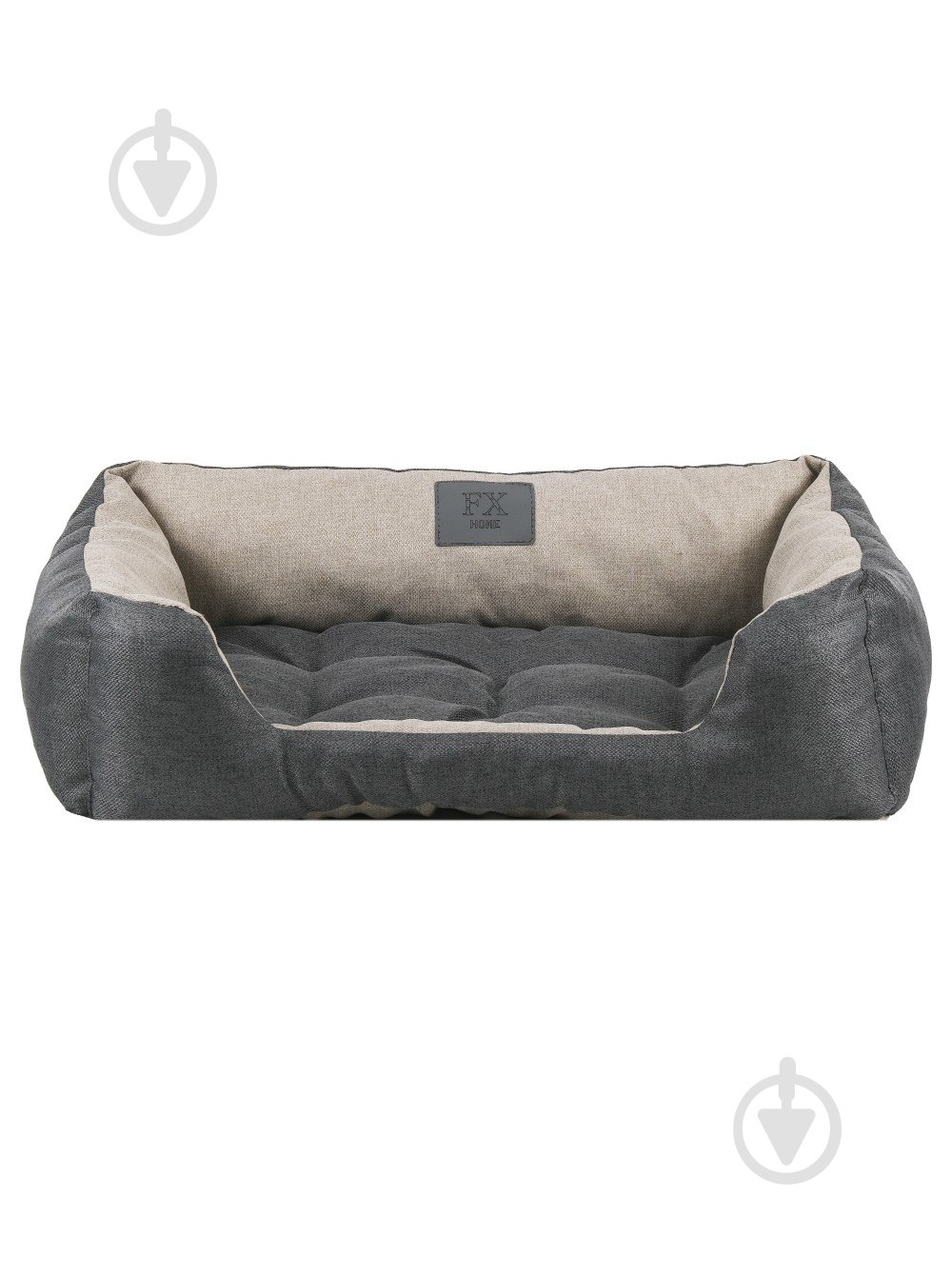 Лежак FX home Mальмо 60х40х18 см, бежево-сірий - фото 1 Лежак FX home Mальмо 60х40х18 см, бежево-сірий - фото 1