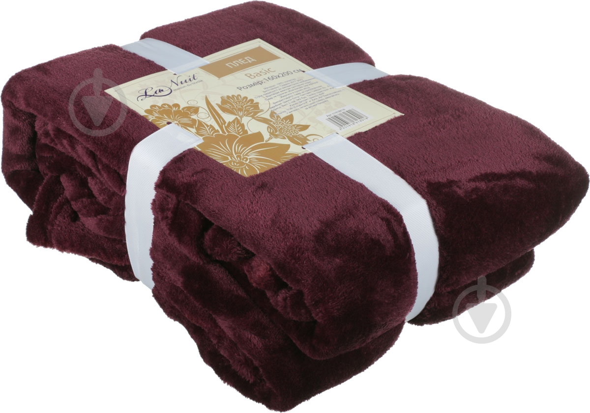 Плед Basic 160x200 см бордовый La Nuit - фото 3 Плед Basic 160x200 см бордовый La Nuit - фото 3